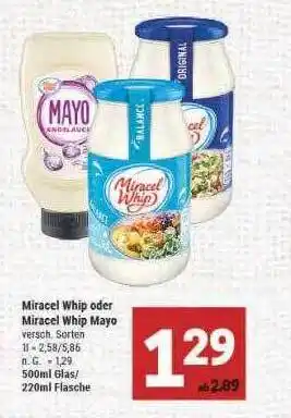 Marktkauf Miracel whip oder miracel whip mayo Angebot