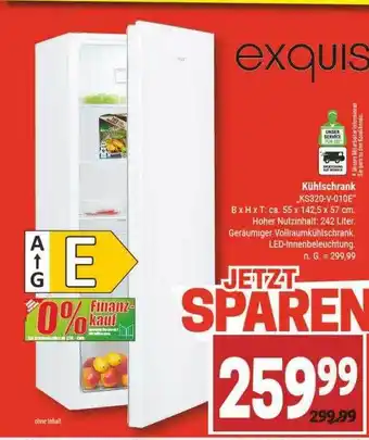 Marktkauf Exquisit kühlschrank „ks320-v-010e“ Angebot