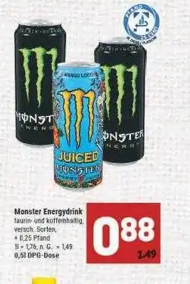 Marktkauf Monster energydrink Angebot