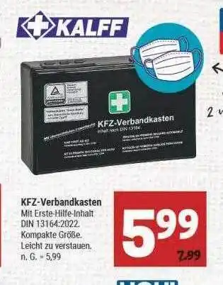 Marktkauf Kalff kfz-verbandkasten Angebot