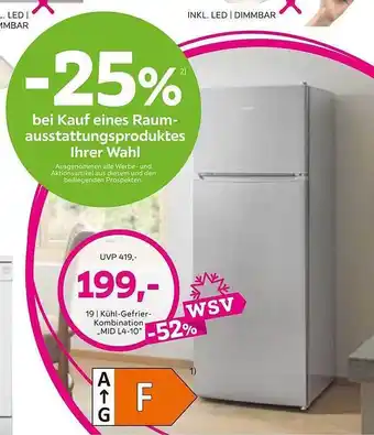 Mömax Kühl-gefrier-kombination „mid l4-10” Angebot