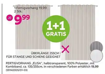 Mömax Fertigvorhang „elisa” Angebot