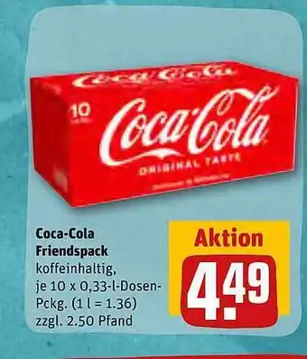 REWE Kaufpark Coca-cola friendspack Angebot