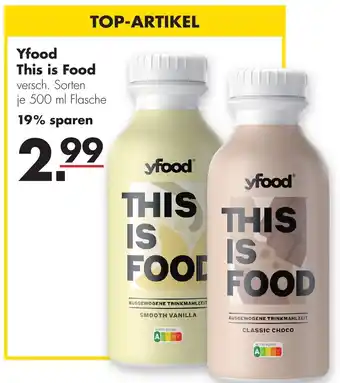 Handelshof Yfood This is Food 500 ml Flasche Angebot