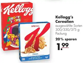 Handelshof Kellogg's Cerealien 300/330/375 g Packung Angebot