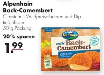 Handelshof Alpenhain Back Camembert 50 g Packung Angebot