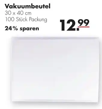 Handelshof Vakuumbeutel 30x40 cm, 100 Stück Packung Angebot