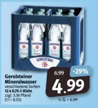 Markant Markt Gerolsteiner Mineralwasser 12*750ml Angebot