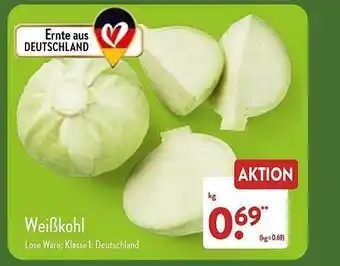 Aldi Nord Weißkohl Angebot