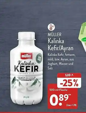 Aldi Nord Müller kalinka kefir oder ayran Angebot