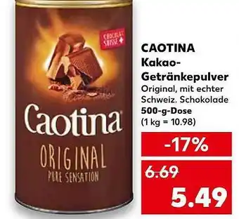 Kaufland Caotina kakao-getränkepulver Angebot