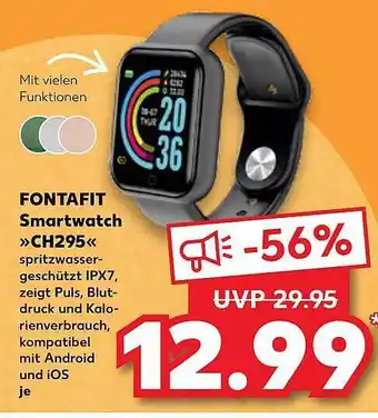 Kaufland Fontafit smartwatch „ch295“ Angebot