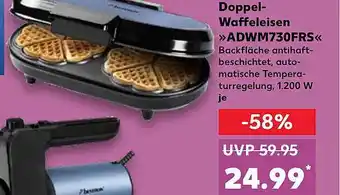 Kaufland Doppel-waffeleisen „adwm730frs“ Angebot