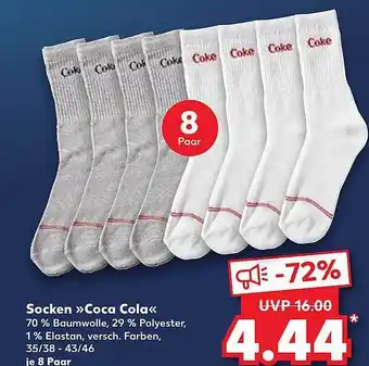 Kaufland Socken „coca cola “ coke Angebot