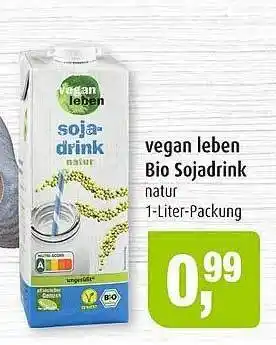 Markant Vegan leben bio sojadrink Angebot