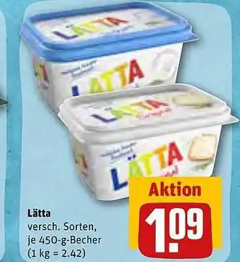 REWE Kaufpark Lätta Angebot