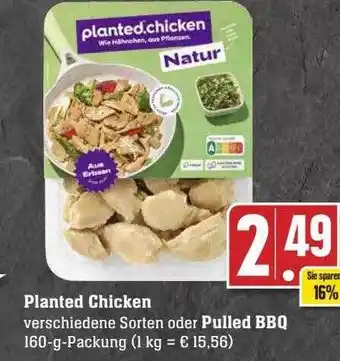 Scheck-in-Center Planted chicken oder pulled bbq Angebot