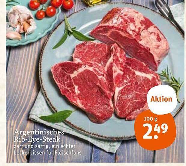 Argentinisches ribeyesteak Angebot bei tegut