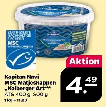 NETTO Kapitan Navi MSC Matjeshappen Kolberger Art 800 g Angebot