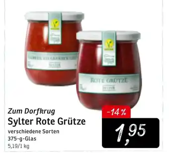 KONSUM Zum Dorfkrug Sylter Rote Grütze 375g Angebot