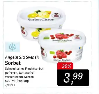 KONSUM ängeln Sia Svensk Sorbet 500ml Angebot