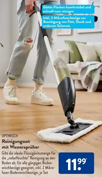 Aldi Süd Optiwisch Reinigungsset mit Wassersprüher Angebot