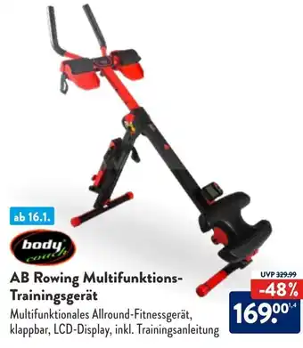 Aldi Süd Body Coach AB Rowing Multifunktios Trainingsgerät Angebot