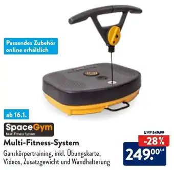 Aldi Süd SpaceGym Multi Fitness System Angebot