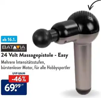 Aldi Süd Batavia 24 Volt Massagepistole Easy Angebot