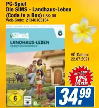 HEM Expert PC Spiel Die SIMS Landhaus Leben Angebot