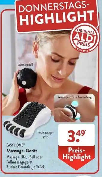 Aldi Süd Easy Home Massage Gerät Angebot