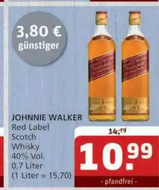 Getränke Quelle Johnnie walker red label scotch whisky Angebot