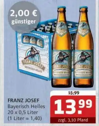 Getränke Quelle Franz josef bayerisch helles Angebot