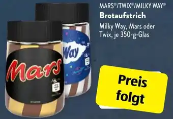 Aldi Süd Mars/Twix/Milky Way Brotaufstrich 350 g Glas Angebot