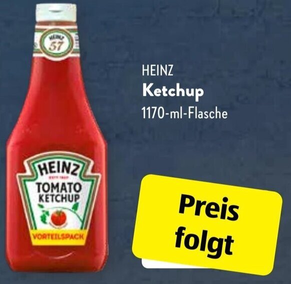 Heinz Ketchup 1170 ml Flasche Angebot bei Aldi Süd