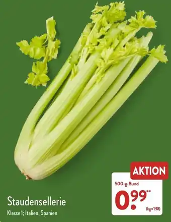 Aldi Nord Staudensellerie 500 g Bund Angebot