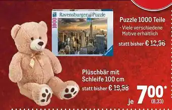 METRO Ravensburger puzzle 1000 teile oder plüschbär mit schleife Angebot