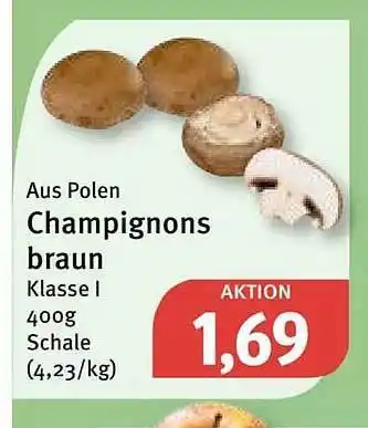 Feneberg Champignons braun Angebot