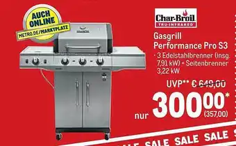 METRO Char-broil gasgrill performance pro s3 Angebot