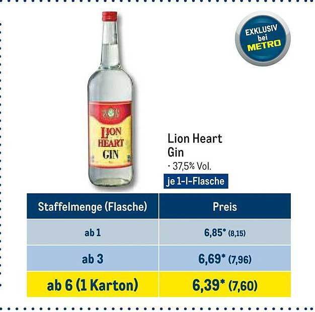 Lion heart gin Angebot bei METRO
