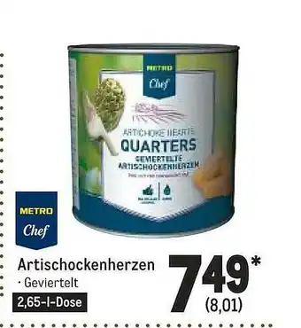 METRO Metro chef artischockenherzen Angebot