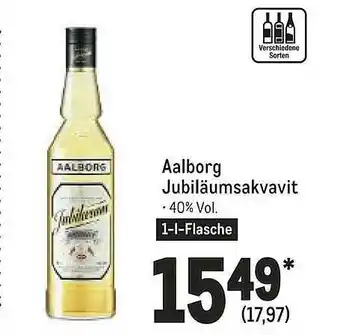 METRO Aalborg jubiläumsakvavit Angebot