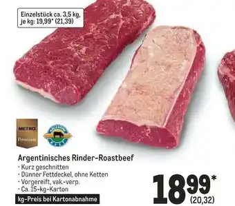 METRO Metro premium argentinisches rinder-roastbeef Angebot