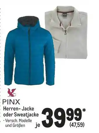 METRO Pinx herren-jacke oder sweatjacke Angebot