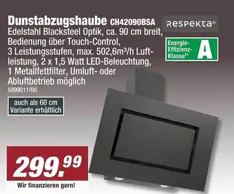 Poco Respekt dunstabzugshaube ch42090bsa Angebot