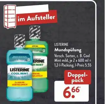 Aldi Süd Listerine mundspülung Angebot