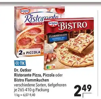 CITTI Markt Dr oetker ristorante pizza, piccola oder bistro flammkuchen Angebot