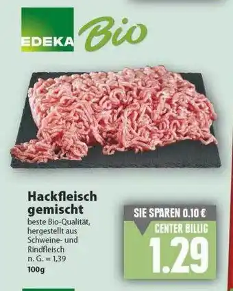 E-Center Edeka bio hackfleisch gemischt Angebot