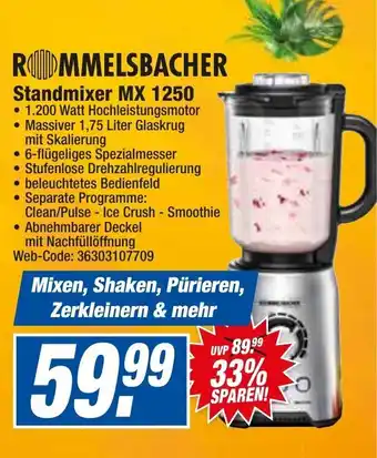 HEM Expert Rommelsbacher Standmixer MX 1250 Angebot