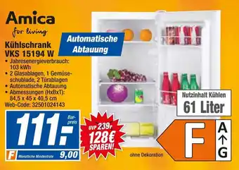 HEM Expert Amica for living Kühlschrank VKS 15194 W Angebot